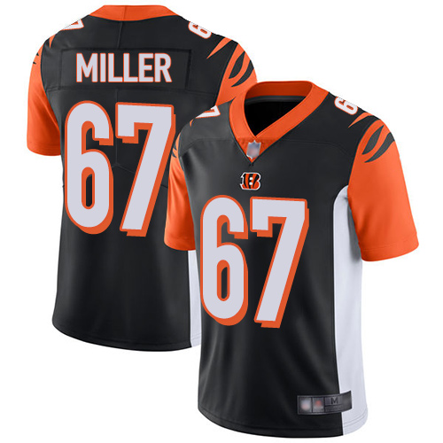 Cincinnati Bengals Limited Black Men John Miller Home Jersey NFL Footballl #67 Vapor Untouchable->women nfl jersey->Women Jersey